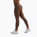 Legginsy treningowe damskie BeShaped Gym Queen brown 5