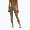 Legginsy treningowe damskie BeShaped Gym Queen taupe 4