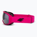 Gogle narciarskie dziecięce 4F U067 hot pink neon 4