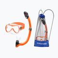 Zestaw do nurkowania dziecięcy AQUA-SPEED Alize FS + Samos + Mesh pomarańczowy