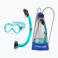 Zestaw do nurkowania dziecięcy AQUA-SPEED Alize FS + Samos + Mesh turkusowy