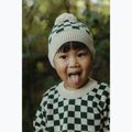 Czapka zimowa dziecięca KID STORY Merino green chessboard 6