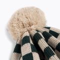 Czapka zimowa dziecięca KID STORY Merino green chessboard 3