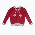 Sweter dziecięcy KID STORY Bawełna organiczna red flaming