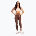 Legginsy damskie Gym Glamour Basic Scrunch brown 2