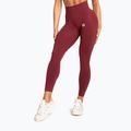 Legginsy damskie Gym Glamour Basic Scrunch burgundy