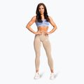 Legginsy damskie Gym Glamour Basic Scrunch beige 2