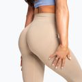 Legginsy damskie Gym Glamour Basic Scrunch beige 6