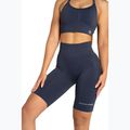 Spodenki bikery treningowe damskie Gym Glamour Push Up 2.0 denim