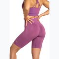 Spodenki bikery treningowe damskie Gym Glamour Push Up 2.0 merry berry 3