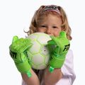 Rękawice bramkarskie dziecięce Football Masters Invictus X Jr lime 2