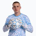 Rękawice bramkarskie Football Masters Invictus X PRO white/blue 4