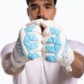 Rękawice bramkarskie Football Masters Invictus X white/blue 7