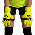 Rękawice bramkarskie Football Masters Invictus X yellow fluo 4