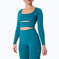 Longsleeve treningowy damski Carpatree Dopamine Buzz Seamless petrol green 3