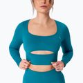 Longsleeve treningowy damski Carpatree Dopamine Buzz Seamless petrol green 4