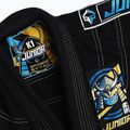 GI do brazylijskiego jiu-jitsu dla dzieci Ground Game Junior 3.0 czarne 4