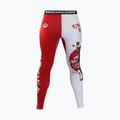 Legginsy treningowe męskie Ground Game Kettei czerwone/białe