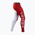 Legginsy treningowe męskie Ground Game Kettei czerwone/białe 3