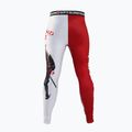 Legginsy treningowe męskie Ground Game Kettei czerwone/białe 4