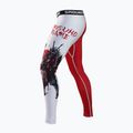 Legginsy treningowe męskie Ground Game Kettei czerwone/białe 5