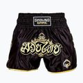 Spodenki treningowe męskie Ground Game Muay Thai Gold czarne