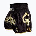 Spodenki treningowe męskie Ground Game Muay Thai Gold czarne 4
