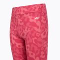Legginsy dziecięce 4F The Color'S Energy FNK F432 light pink allover 3