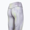 Legginsy treningowe damskie 4F Solar Punk FNK F454 light yellow allover 10