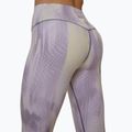 Legginsy treningowe damskie 4F Solar Punk FNK F454 light yellow allover 6
