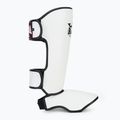 Ochraniacze piszczeli i stóp RAJA BOXING Lightweight Shin Guards Semi Leather white 2