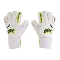 Rękawice bramkarskie dziecięce 4keepers Champ Carbo V RF biały/żółty