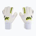 Rękawice bramkarskie dziecięce 4keepers Champ Carbo V RF Strap biały/żółty