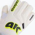 Rękawice bramkarskie 4keepers Champ Carbo V RF Strap biały/żółty 3