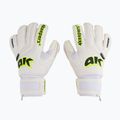 Rękawice bramkarskie dziecięce 4keepers Champ Carbo V HB biały/żółty