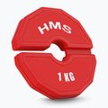 Obciążenie na sprzęt typu nakładka HMS TSN100 2 x 1 kg red 2