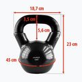 Kettlebell HMS KNV12 12kg czarny 3
