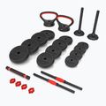 Zestaw ciężarów HMS SGN130 Pro Set 6W1 30 kg czarny/czerwony 2