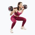 Zestaw hantli z łączeniem do sztangi HMS SGP20 20 kg czarny/czerwony 6