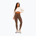 Legginsy treningowe damskie Octagon Legion Ribber brown 2