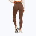 Legginsy treningowe damskie Octagon Legion Ribber brown 3