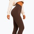 Legginsy treningowe damskie Octagon Legion Ribber brown 5