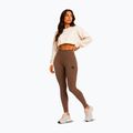 Legginsy treningowe damskie Octagon Legion Ribber brown 6