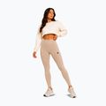 Legginsy treningowe damskie Octagon Legion Ribber beige 2