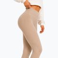 Legginsy treningowe damskie Octagon Legion Ribber beige 5