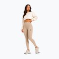 Legginsy treningowe damskie Octagon Legion Ribber beige 6