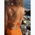 Strój pływacki jednoczęściowy damski Clap Dwuwarstwowy Wiązany summer orange 3