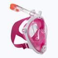 Maska pełnotwarzowa do snorkelingu damska AQUA-SPEED Spectra 2.0 biała/różowa