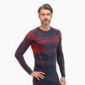 Bluza termoaktywna męska Brubeck Dry ciemnoniebieski/czerwony