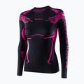 Bluza termoaktywna damska Brubeck Dry czarny/fuksjowy 3